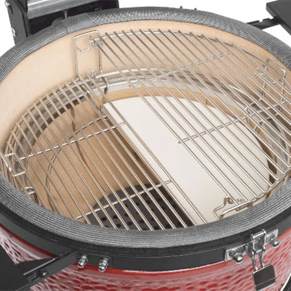 Griglia In Ghisa Per Barbecue Kamado E Big Green Egg 45,7 Cm | Cottura Per Kamado Joe Classic II/III | Piastra Sostitutiva Per BBQ In Ceramica