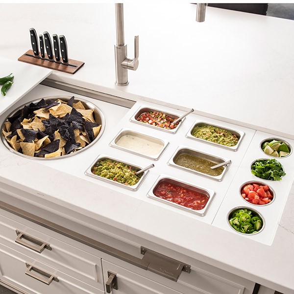 The Galley Condiment Serving Board SB17 Affordable Outdoor Kitchens